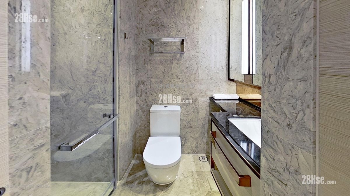 浴室: 晞品 租盘 开放式间隔 , 1 浴室 221 平方尺