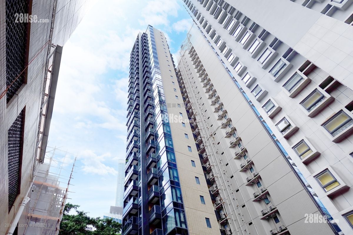 大厦外观: 晞品 租盘 1 房 , 1 浴室 358 平方尺