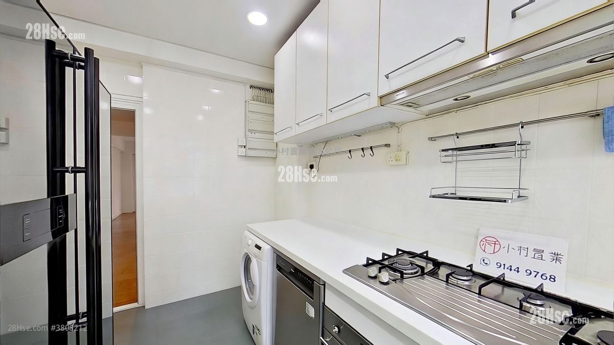 厨房: High Life Mansion 租盘 3 房 , 2 浴室 984 平方尺