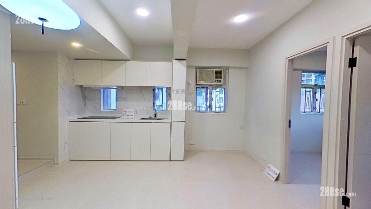 厅: 百宁大厦 租盘 2 房 , 1 浴室 396 平方尺