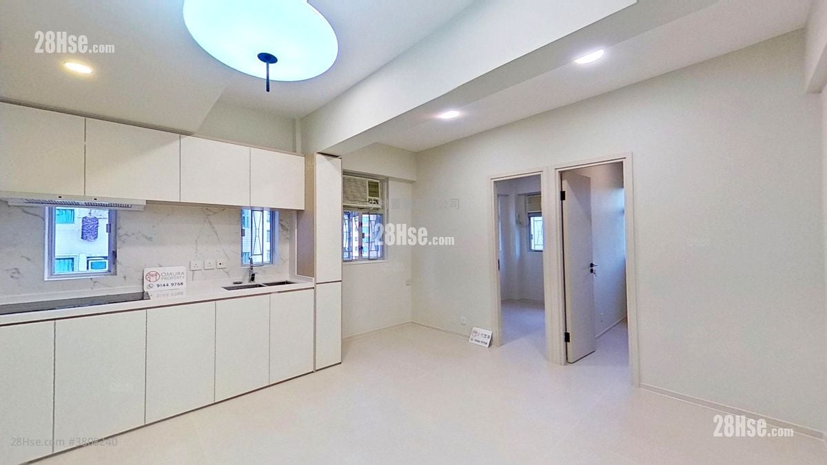 厅: 百宁大厦 租盘 2 房 , 1 浴室 396 平方尺