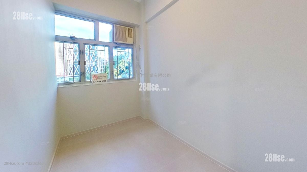 睡房 2: 百宁大厦 租盘 2 房 , 1 浴室 396 平方尺