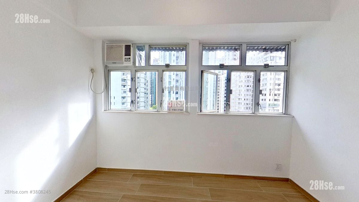 主人房: 百宁大厦 租盘 1 房 , 1 浴室 338 平方尺