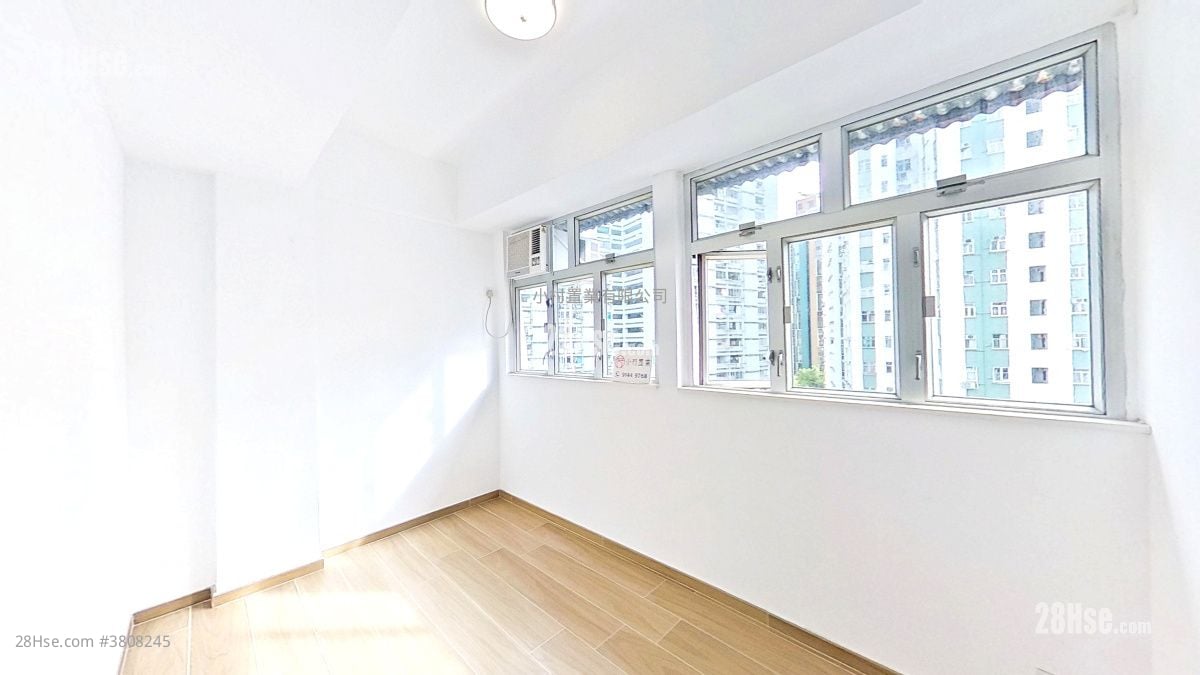 主人房: 百宁大厦 租盘 1 房 , 1 浴室 338 平方尺