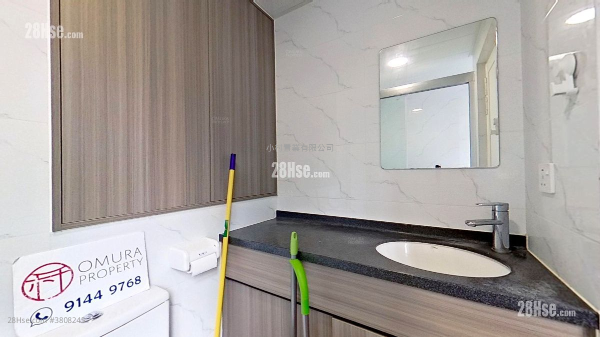 浴室: 百宁大厦 租盘 1 房 , 1 浴室 338 平方尺