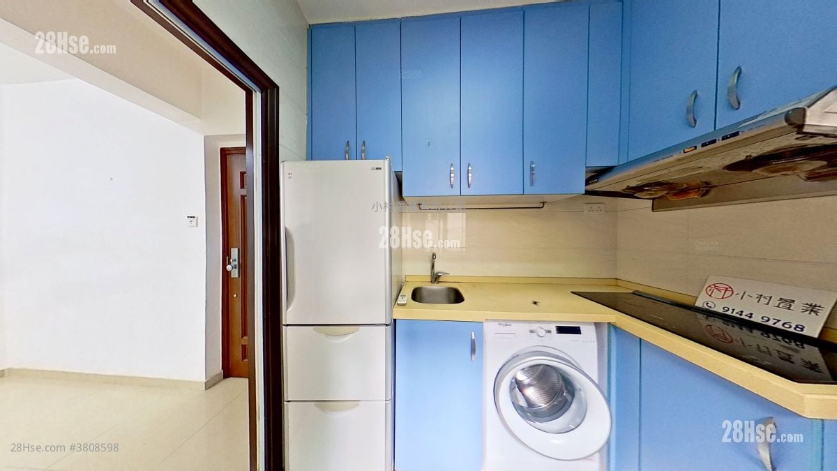 廚房: 卑利街63-63A 租盤 2 房 , 1 浴室 396 平方呎