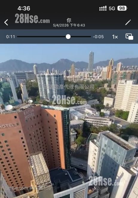 高临 租盘 1 房 , 1 浴室 272 平方尺