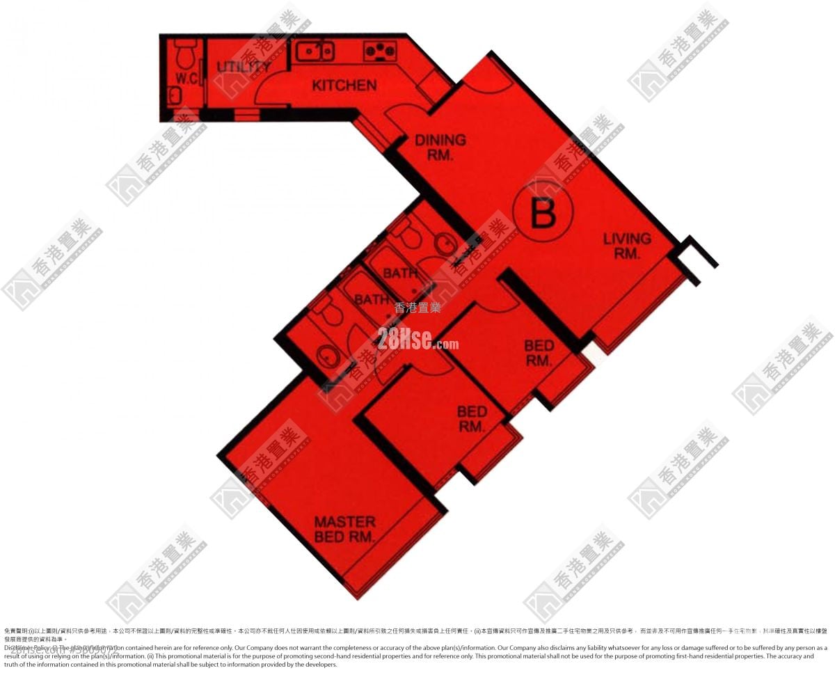 將軍澳廣場 售盤 4 房 , 3 浴室 761 平方呎