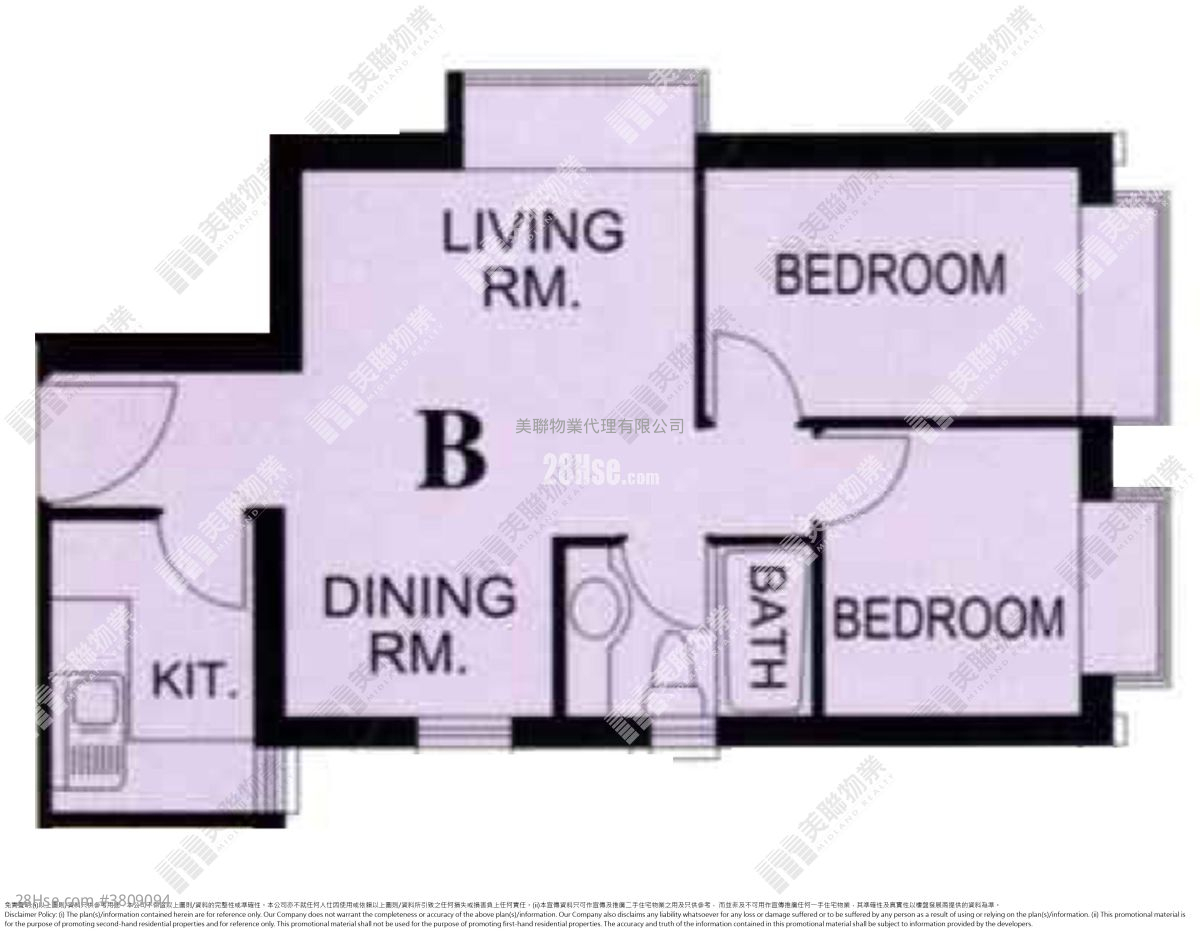东港城 售盘 2 房 , 1 浴室 463 平方尺