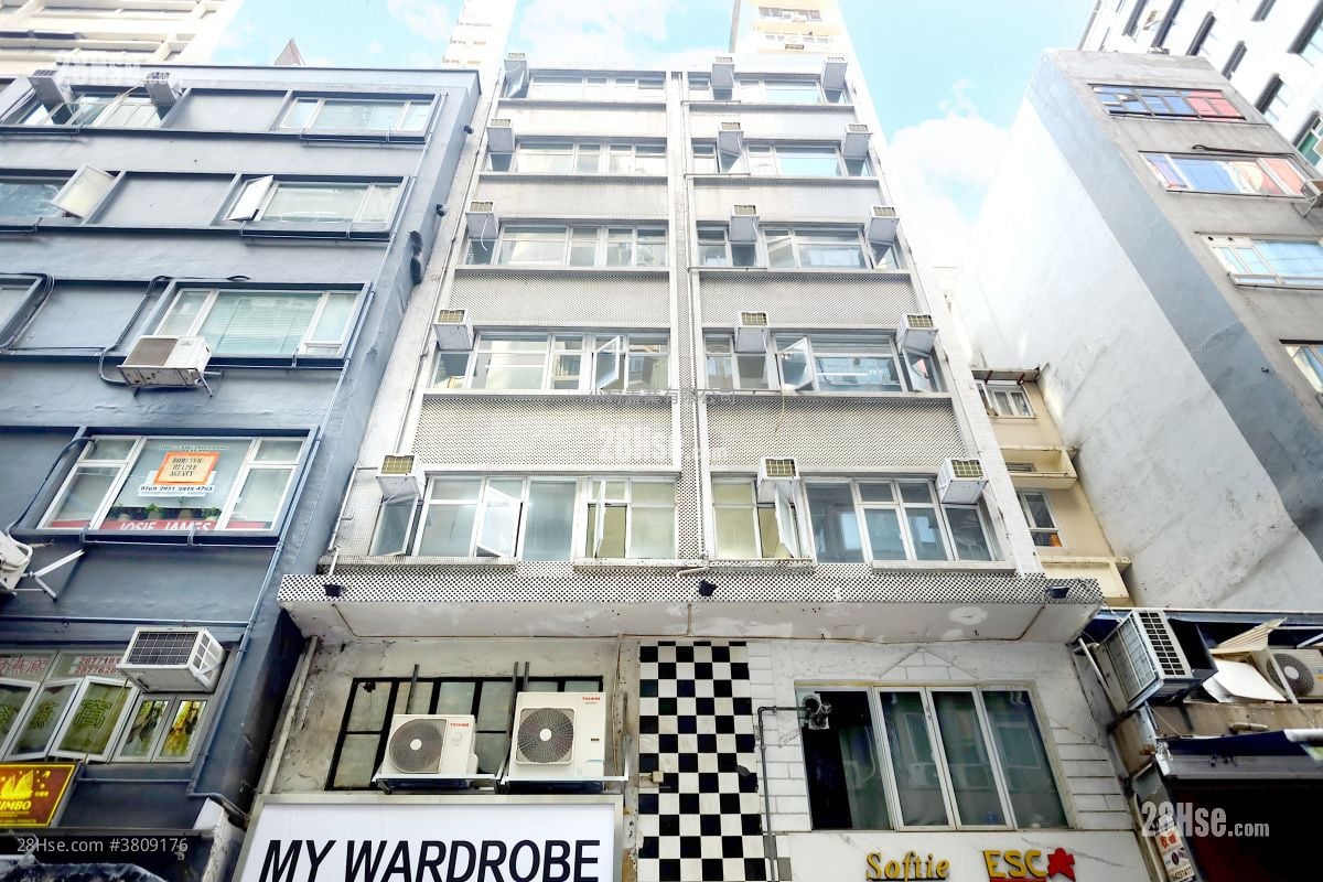 building outlook: 113-115 Wing Lok Street Rental Studio , 1 Bathroom 230 ft²