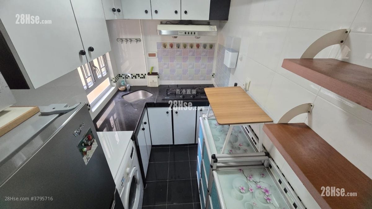 丽晶花园 租盘 2 房 , 1 浴室 407 平方尺