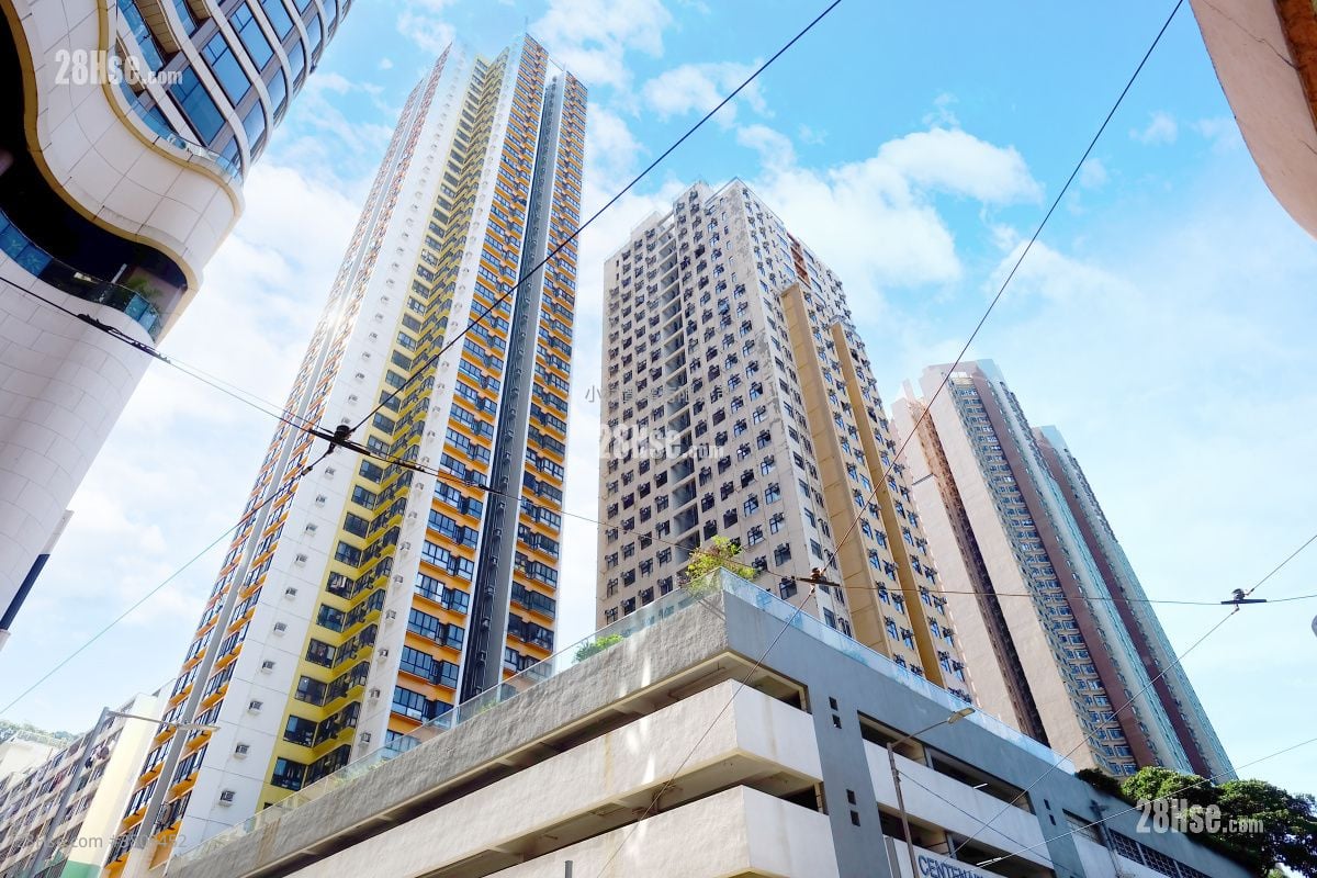 大厦外观: 百年大楼 租盘 2 房 , 1 浴室 416 平方尺