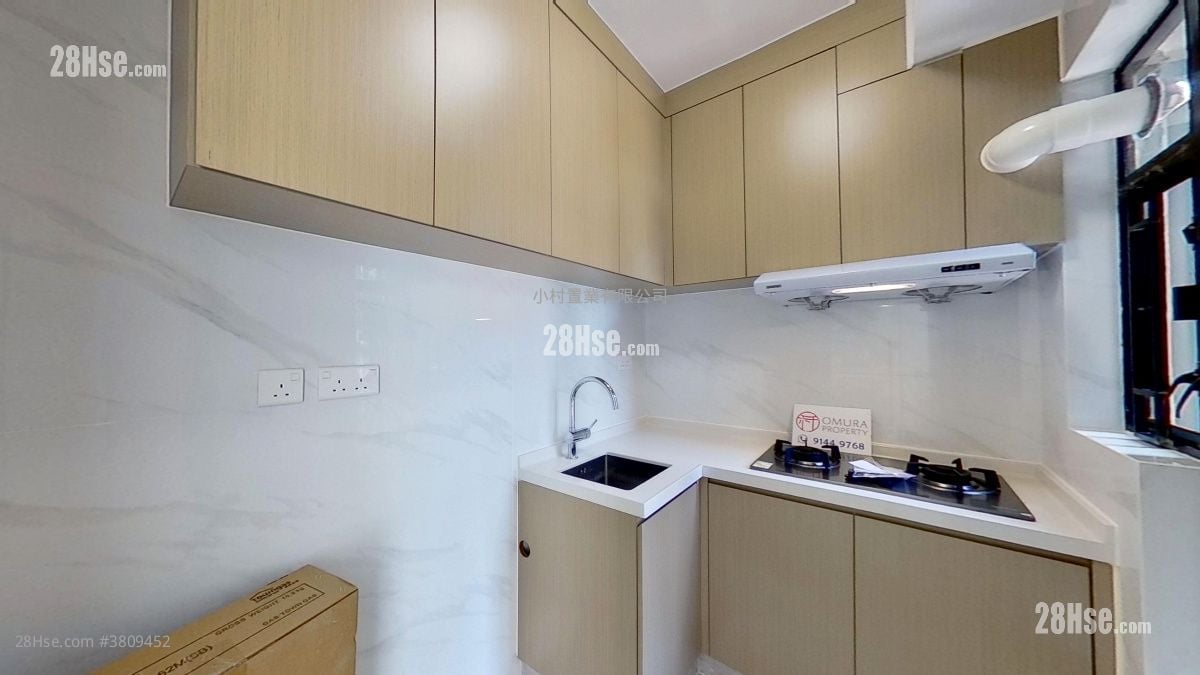 厨房: 百年大楼 租盘 2 房 , 1 浴室 416 平方尺