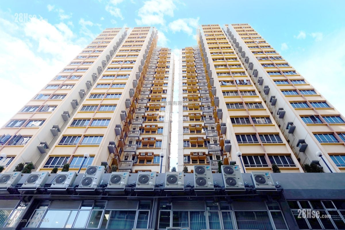 大厦外观: 东辉花园 租盘 2 房 , 1 浴室 362 平方尺