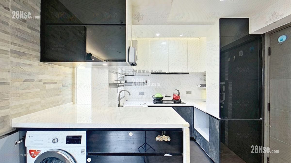 厨房: 荃湾中心 售盘 2 房 , 1 浴室 380 平方尺