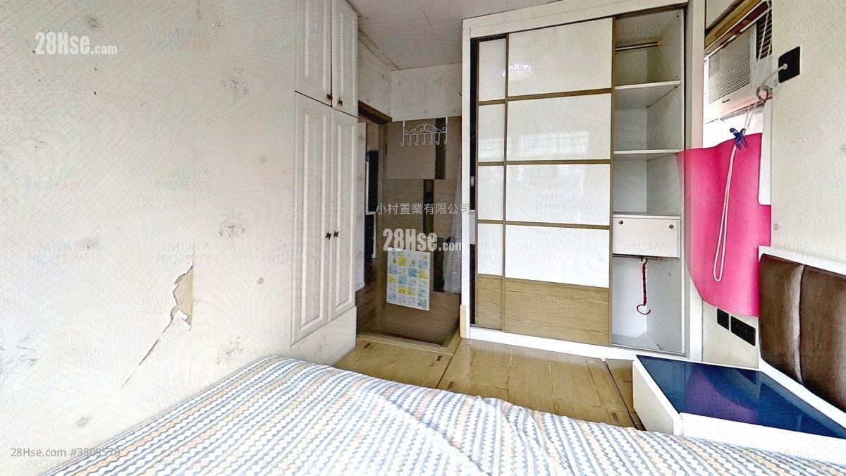 主人房: 荃湾中心 售盘 2 房 , 1 浴室 380 平方尺