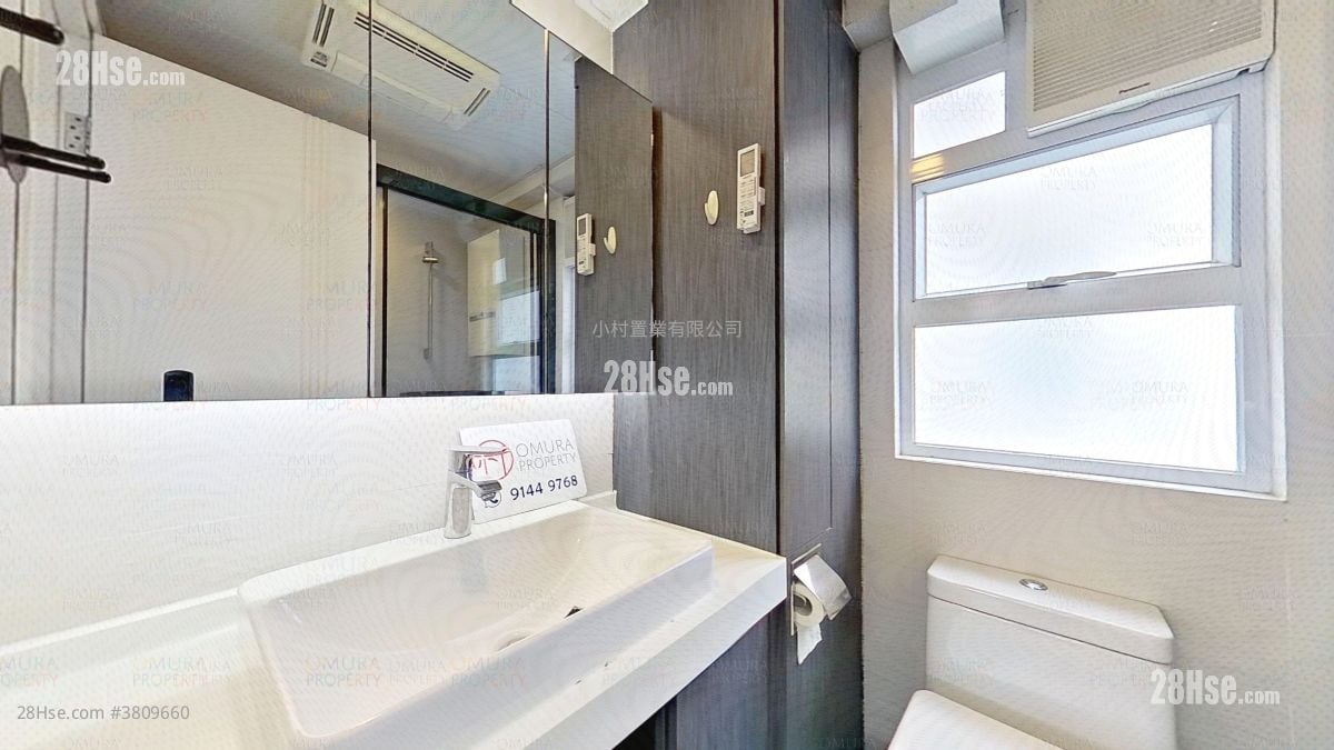 浴室: 丽城花园 售盘 2 房 , 1 浴室 481 平方尺