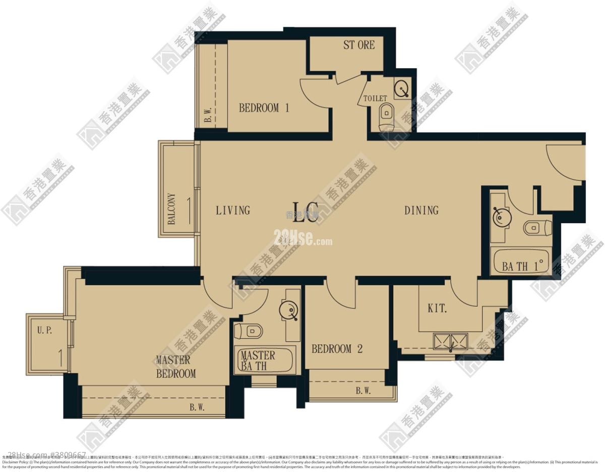Hemera Sell 3 Bedrooms , 2 Bathrooms 819 ft²