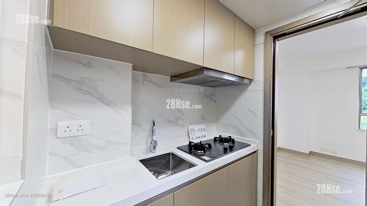 厨房: 东辉花园 租盘 2 房 , 1 浴室 362 平方尺