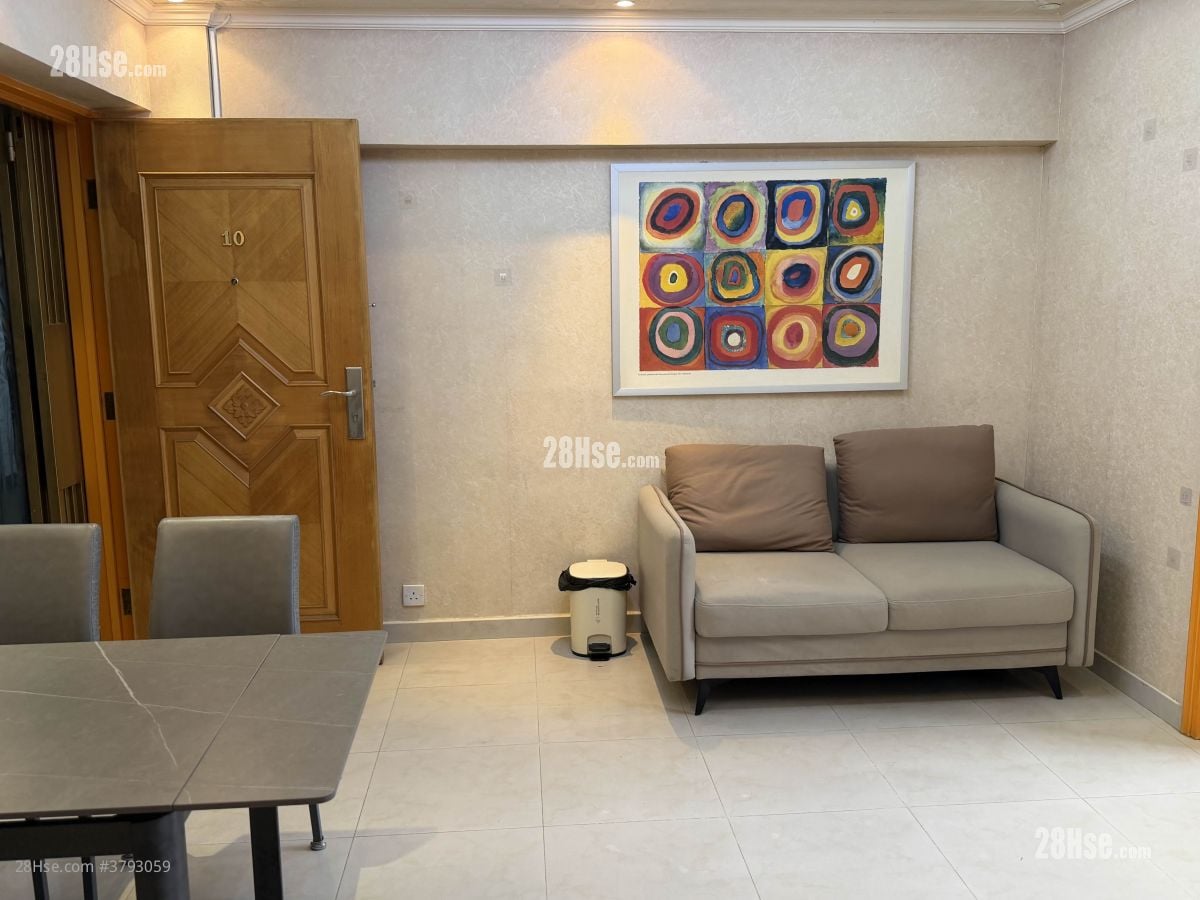 恒英大厦 租盘 2 房 , 1 浴室 446 平方尺