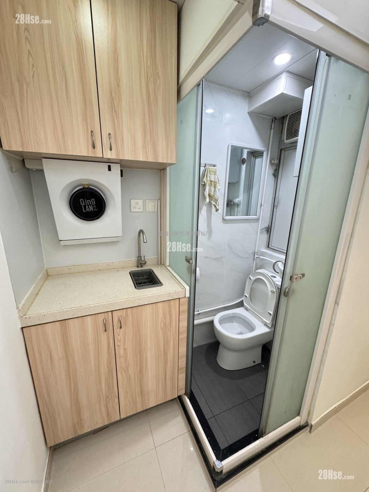 宏华大厦 租盘 开放式间隔 , 1 浴室 100 平方尺