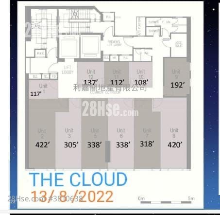 雲之端 租盤 338 平方呎