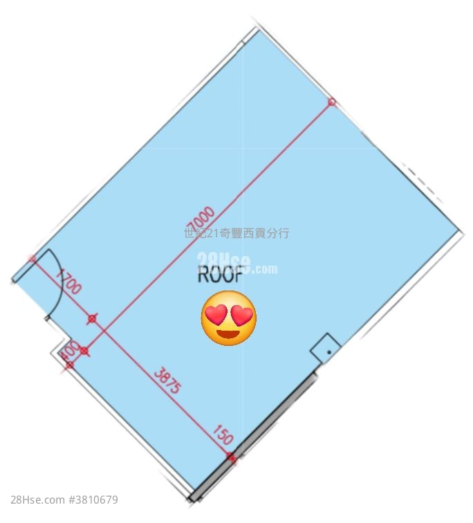 The Mediterranean Sell 2 Bedrooms , 1 Bathroom 525 ft²