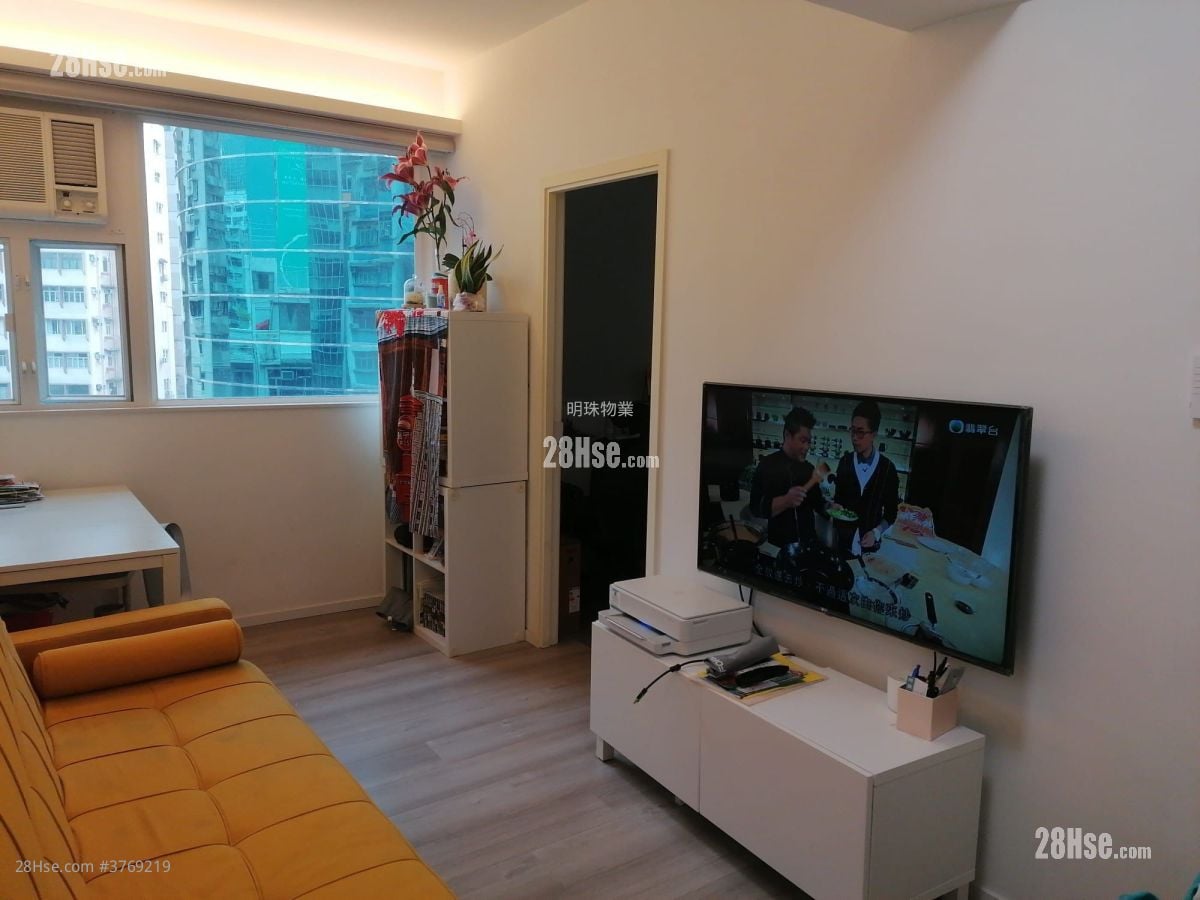 新都楼 租盘 2 房 , 1 浴室 490 平方尺