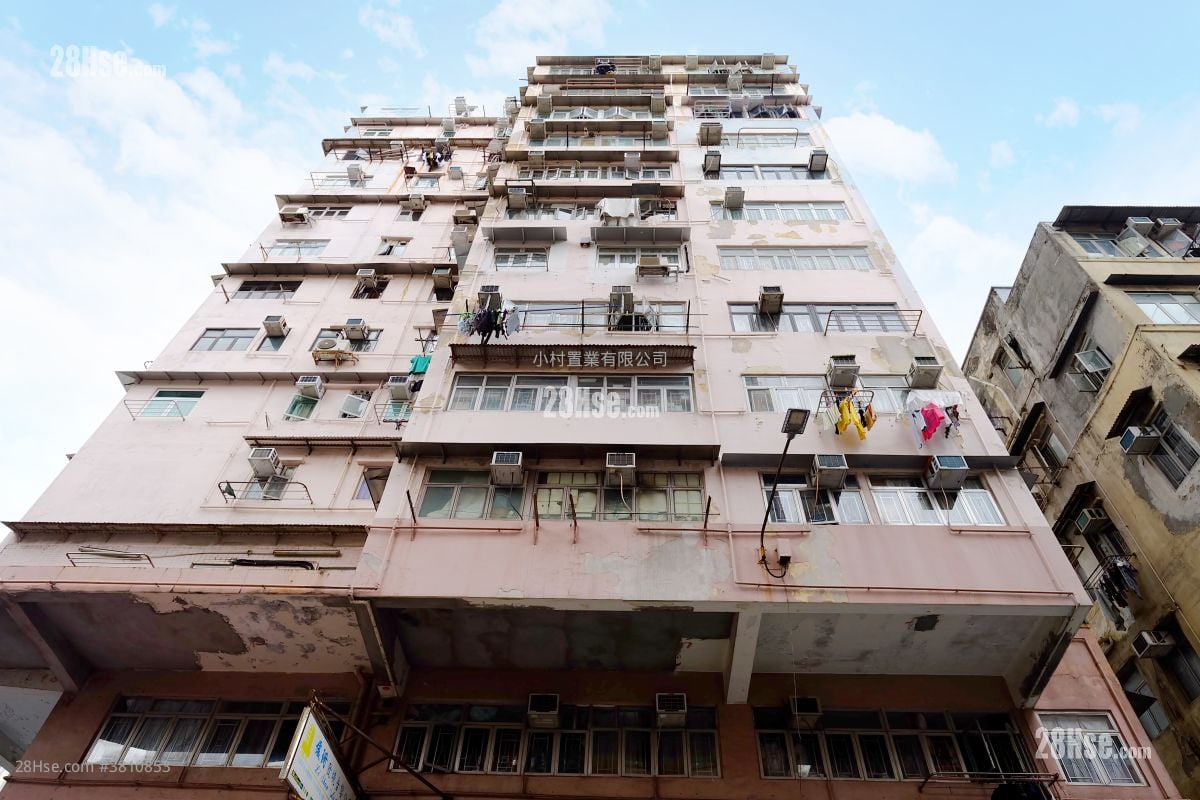 大廈外觀: 華登大廈 售盤 2 房 , 1 浴室 593 平方呎