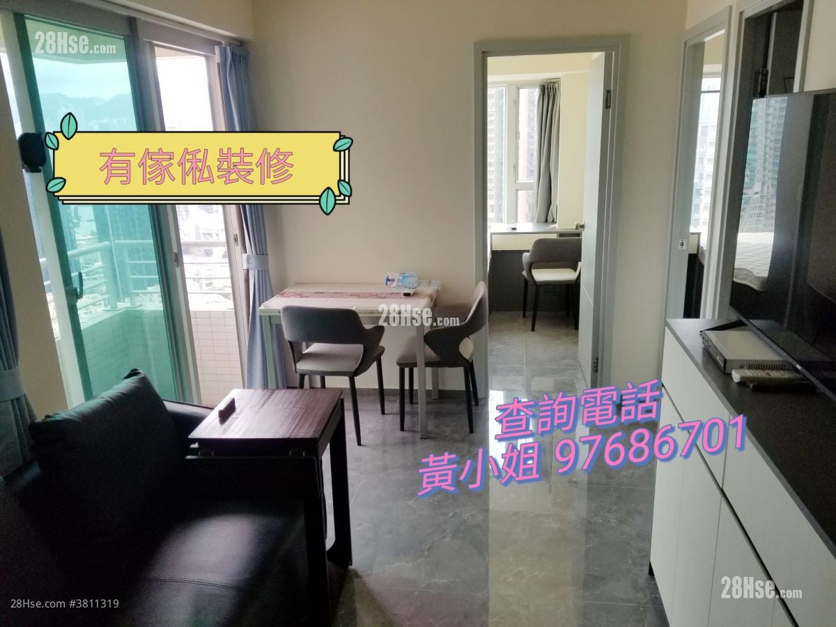 港灣豪庭 租盤 2 房 , 1 浴室 371 平方呎