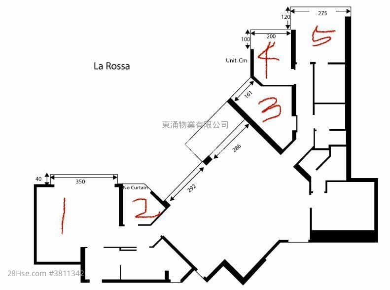 蓝天海岸 租盘 4 房 , 4 浴室 1,562 平方尺