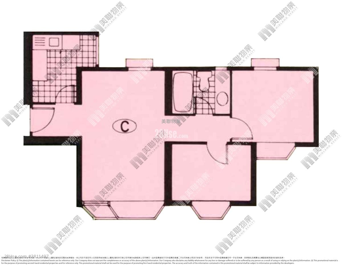 Riviera Gardens Rental 2 Bedrooms , 1 Bathroom 510 ft²