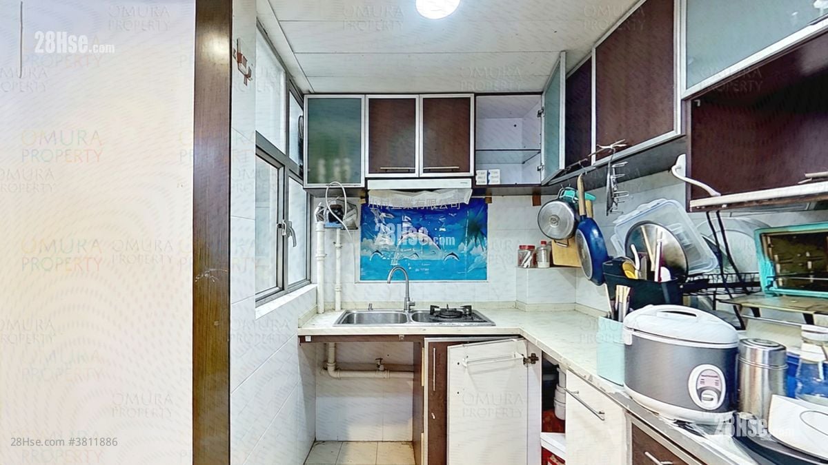 厨房: 丽城花园 售盘 3 房 , 2 浴室 668 平方尺