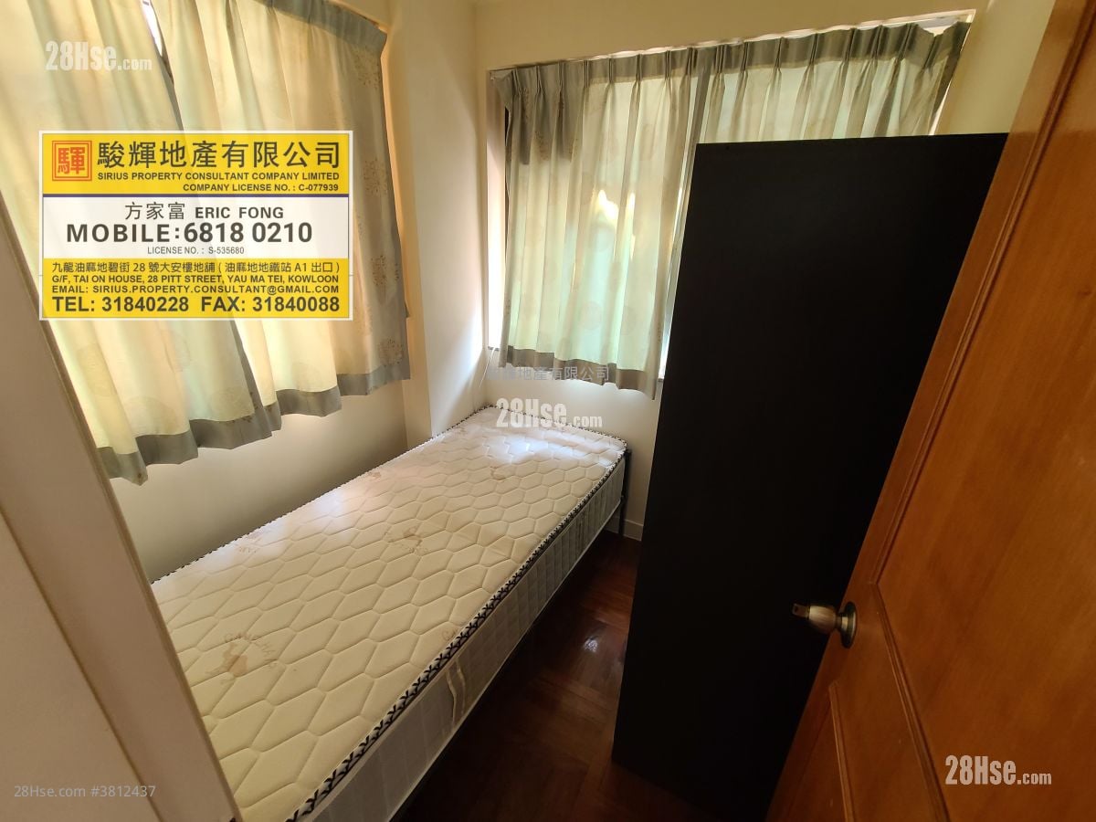 偉晴閣 租盤 2 房 , 1 浴室 306 平方呎