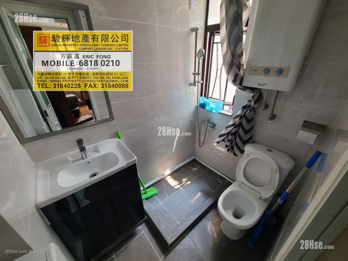 偉晴閣 租盤 2 房 , 1 浴室 306 平方呎