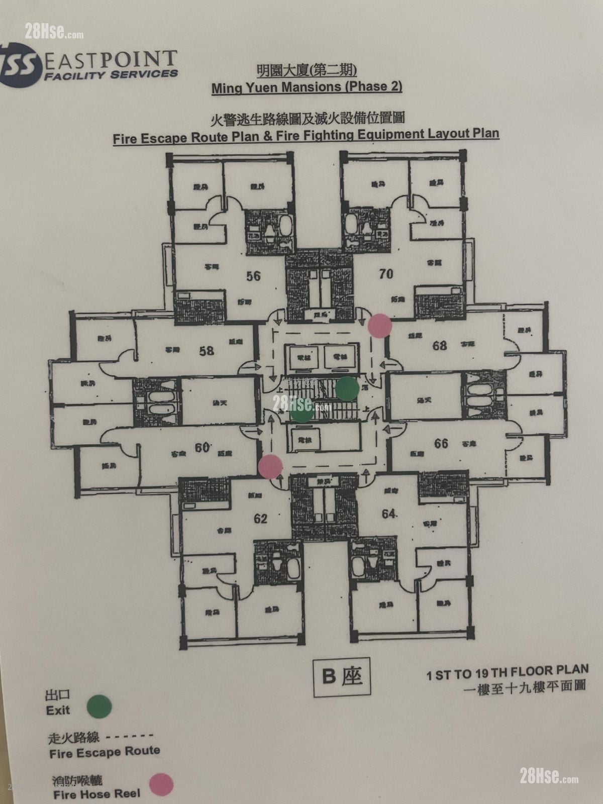 Ming Yuen Mansions Rental 3 Bedrooms , 2 Bathrooms 491 ft²