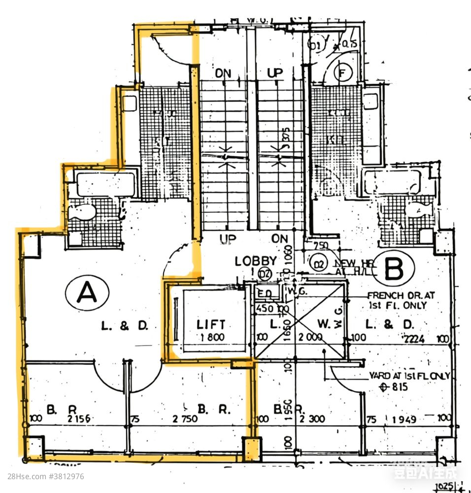 广亚大厦 售盘 2 房 , 1 浴室 329 平方尺