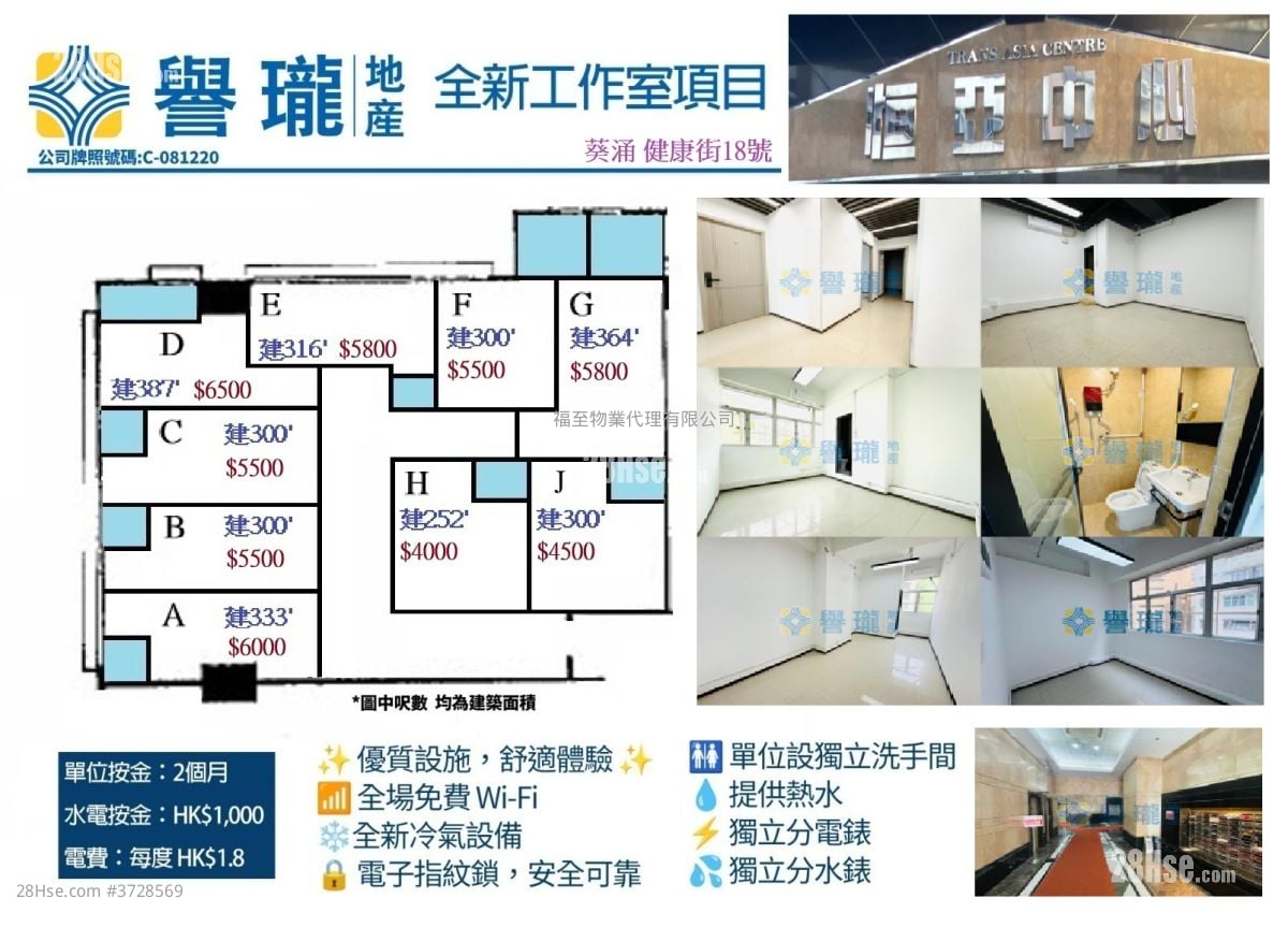 恒亚中心 租盘
