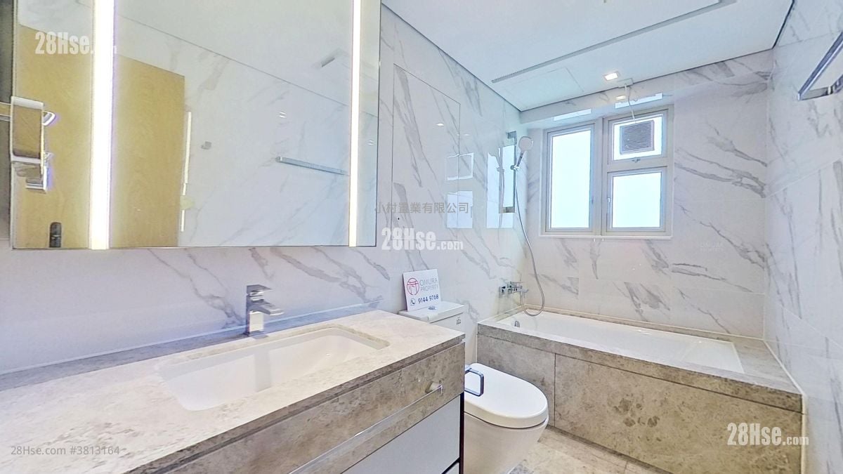 浴室: 胜宗大厦 租盘 1 房 , 2 浴室 742 平方尺
