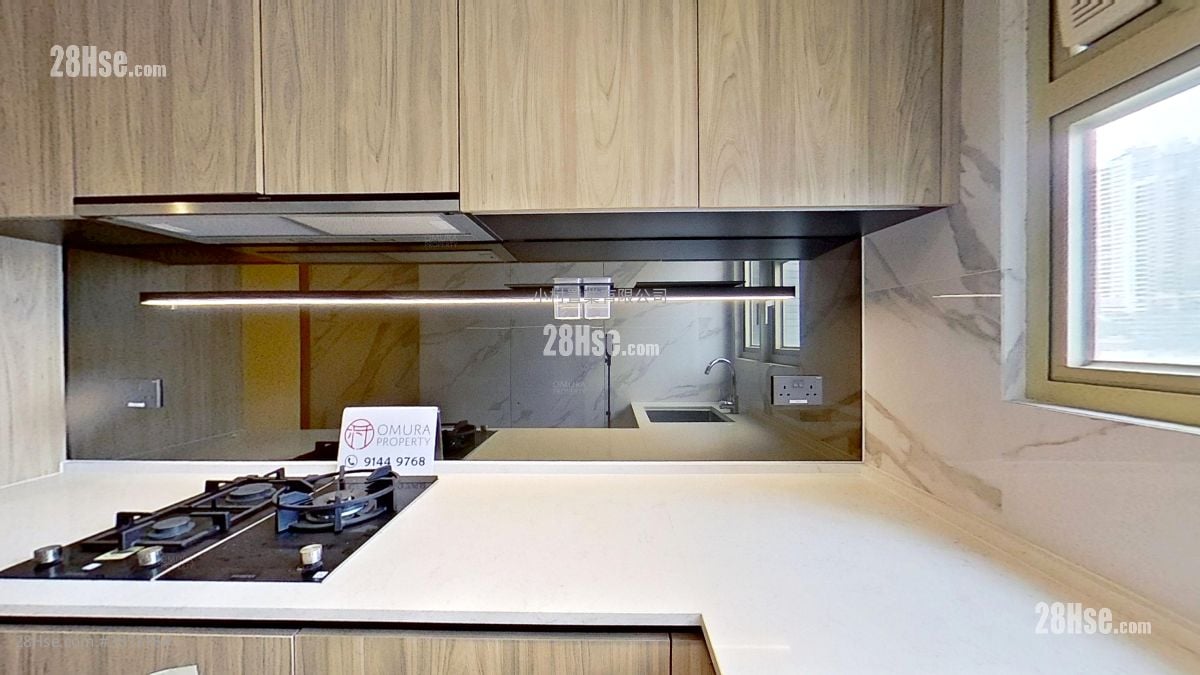 厨房: 胜宗大厦 租盘 1 房 , 2 浴室 742 平方尺