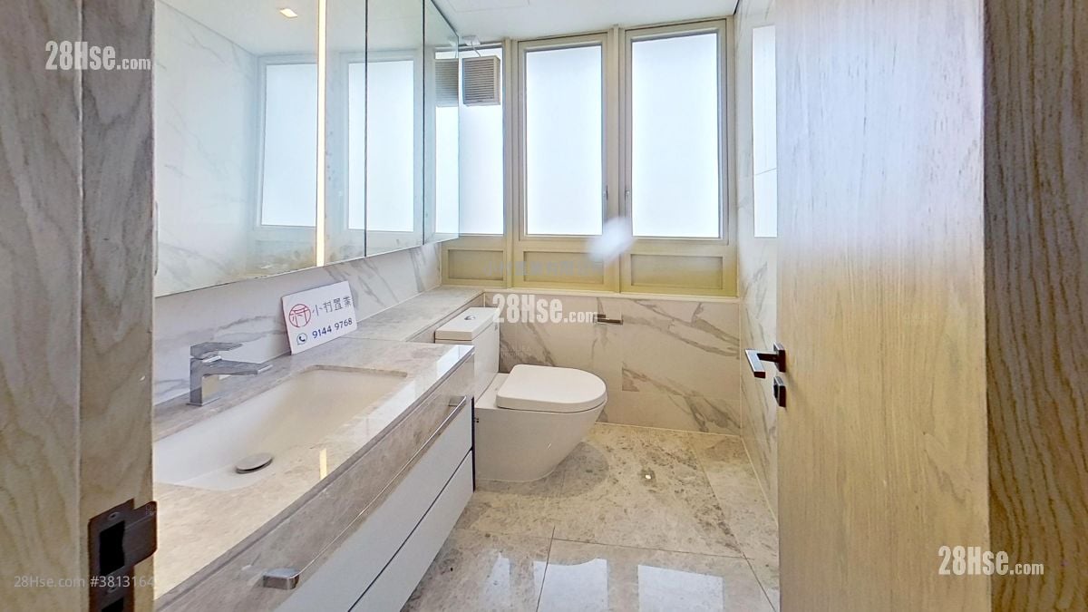 浴室: 胜宗大厦 租盘 1 房 , 2 浴室 742 平方尺