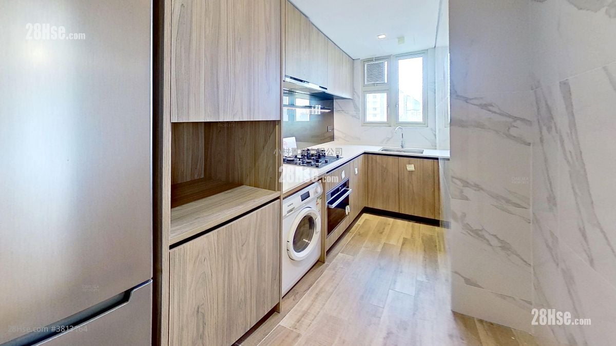 厨房: 胜宗大厦 租盘 1 房 , 2 浴室 742 平方尺