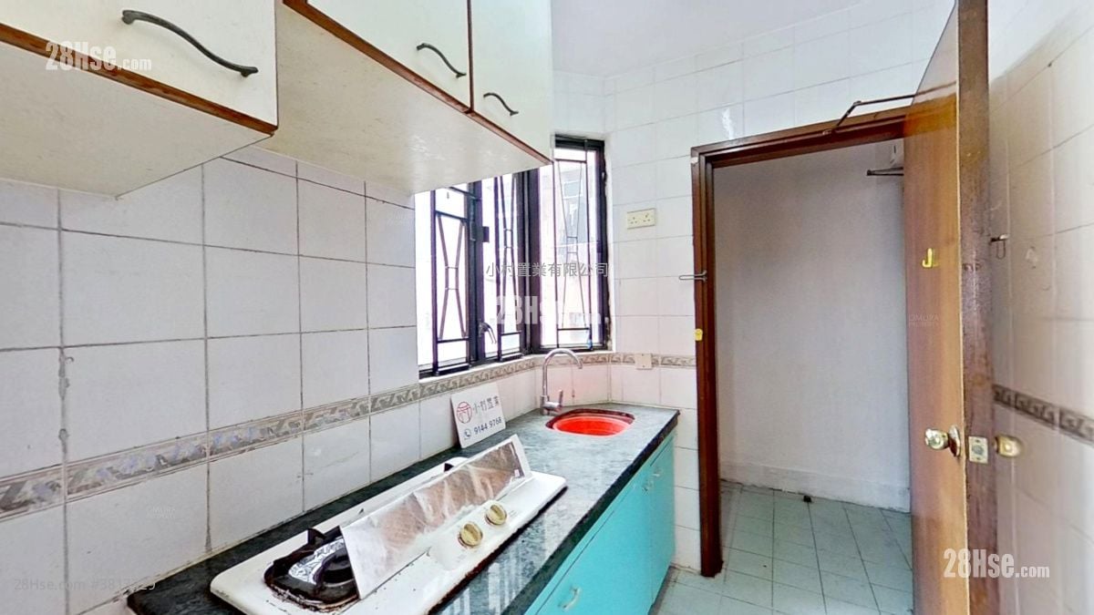 廚房: 仁和大廈 租盤 2 房 , 1 浴室 422 平方呎