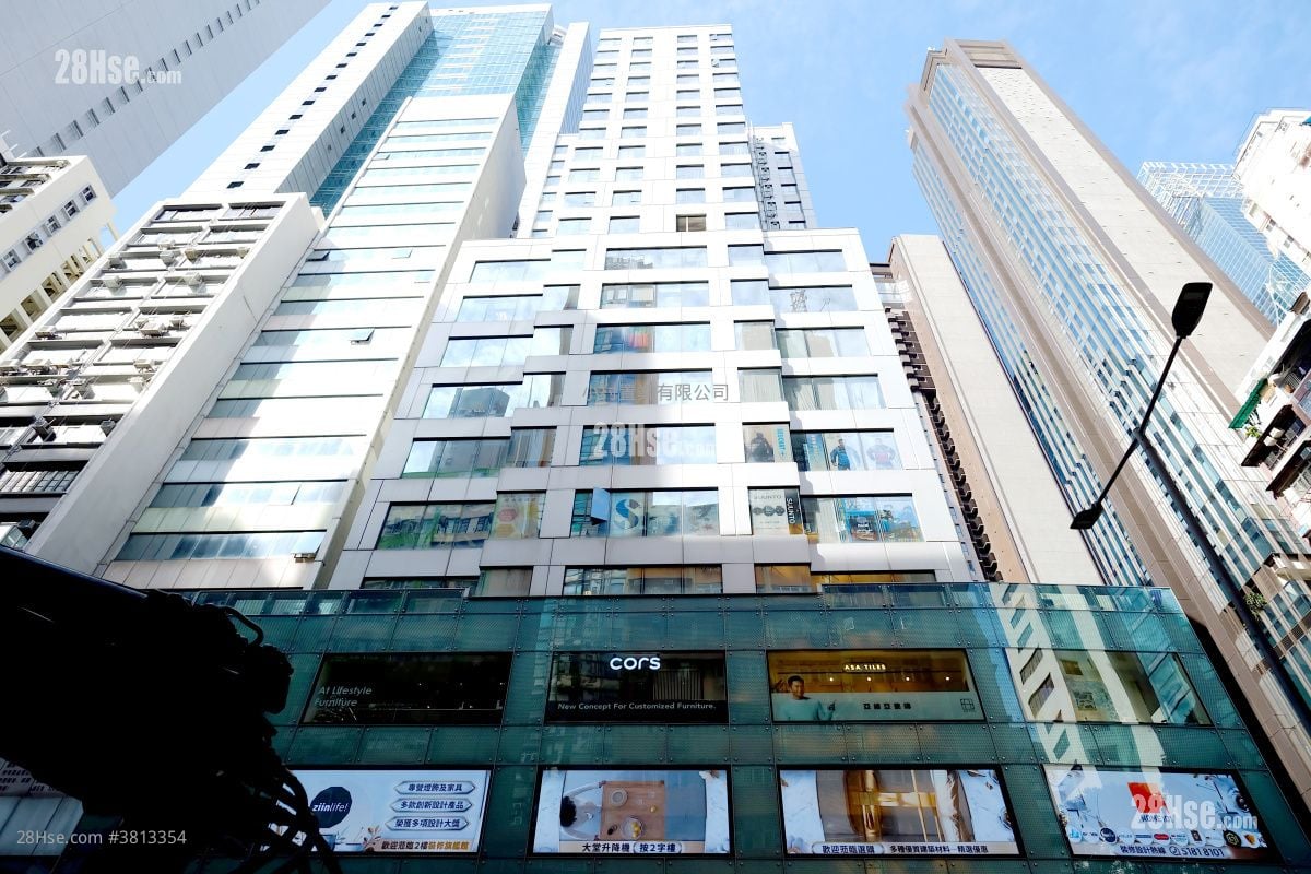 大廈外觀: 置家中心 租盤 1 房 , 1 浴室 384 平方呎