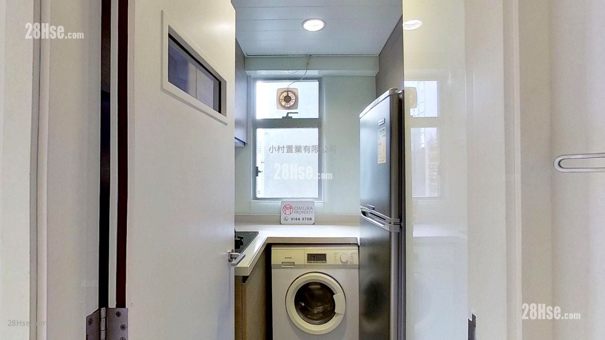 廚房: 置家中心 租盤 1 房 , 1 浴室 384 平方呎