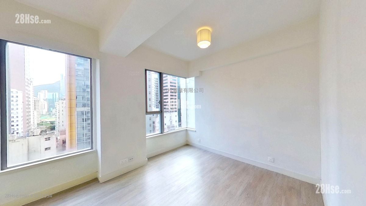 主人房: 置家中心 租盤 1 房 , 1 浴室 384 平方呎