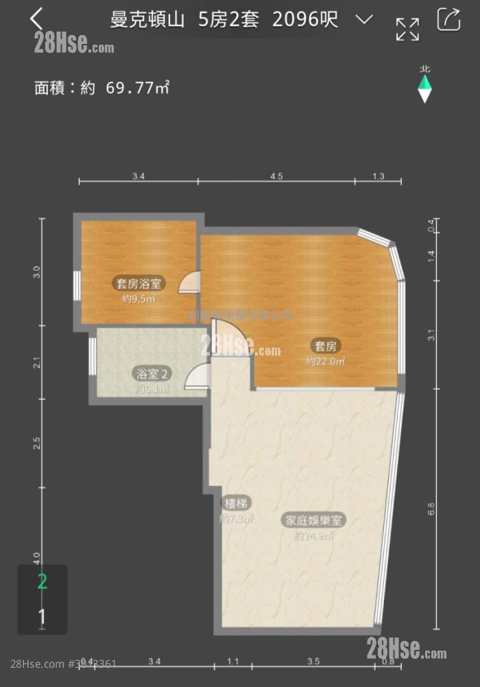 Manhattan Hill Sell 5+ Bedrooms , 4 Bathrooms 2,042 ft²