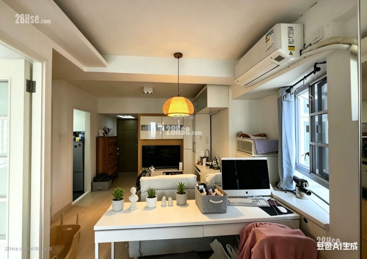 睡房 1: 好运中心 售盘 2 房 , 1 浴室 326 平方尺