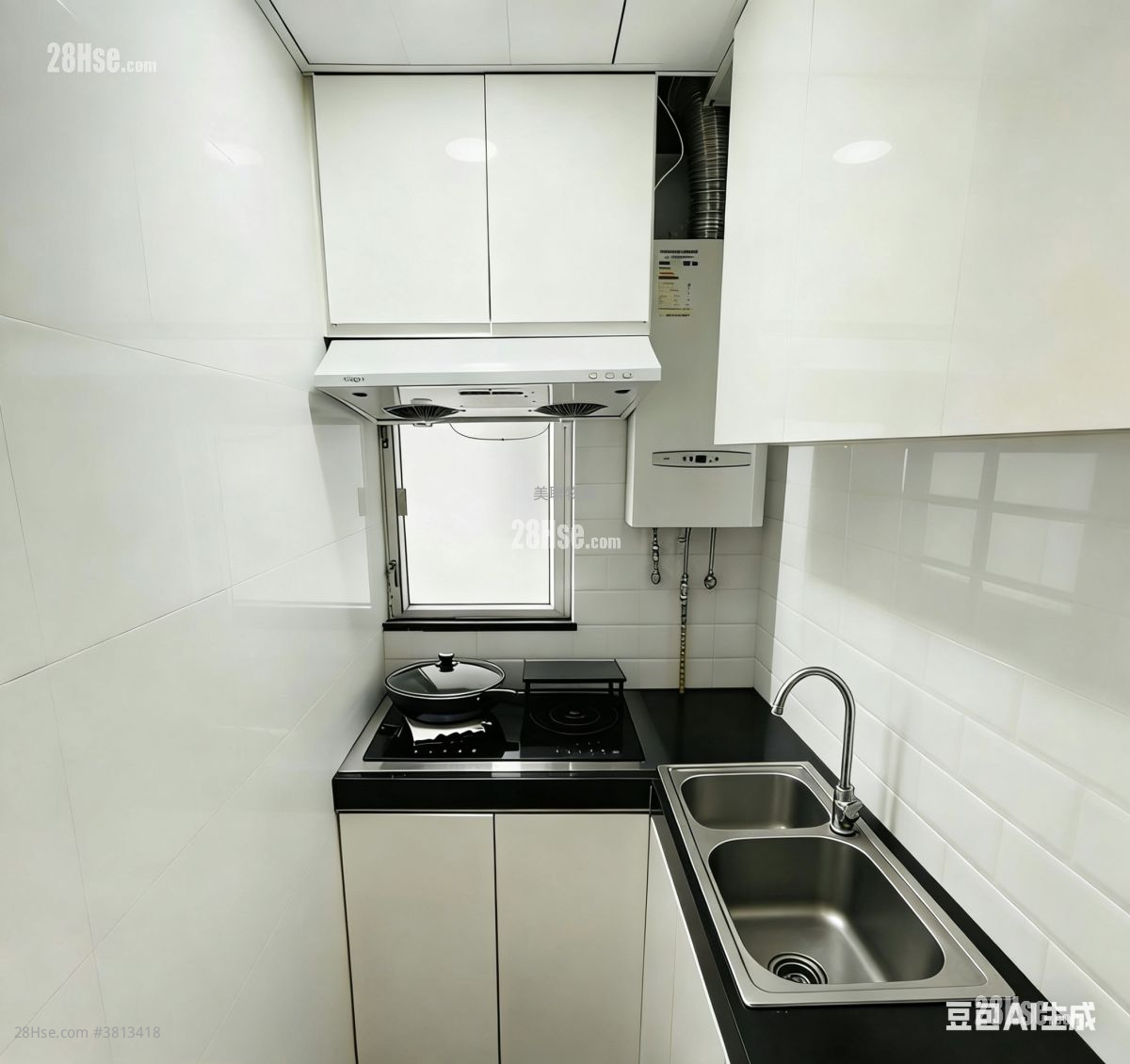 厨房: 好运中心 售盘 2 房 , 1 浴室 326 平方尺