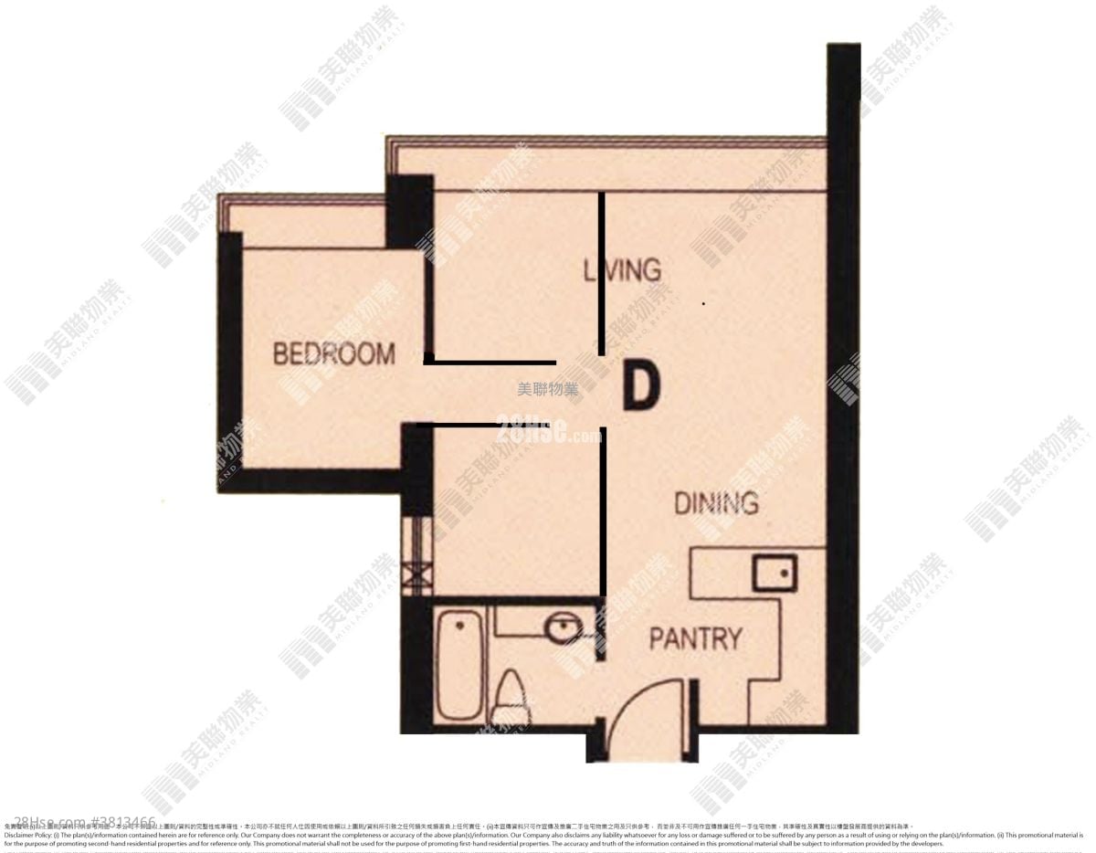 Chelsea Court Sell 3 Bedrooms , 1 Bathroom 519 ft²